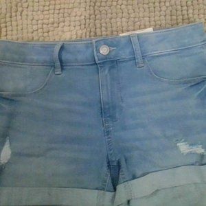 Blue Denim Shorts